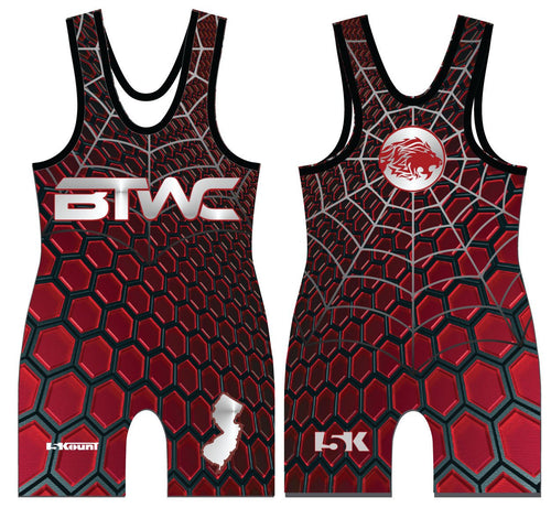 Bitetto Trained Freestyle Sublimated Singlet - Red - 5KounT
