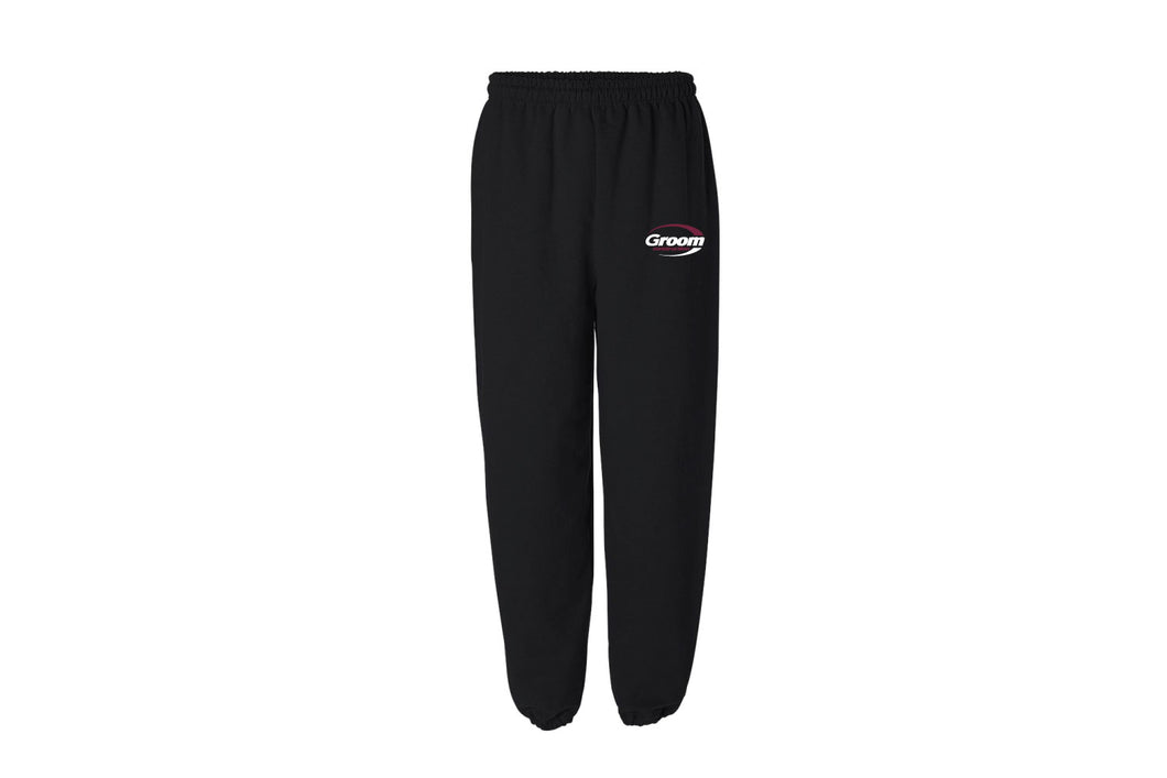 Groom Construction Cotton Sweatpants - Black - 5KounT