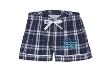 Blue Devils Lax Women's Flannel Shorts - Navy and Silver
