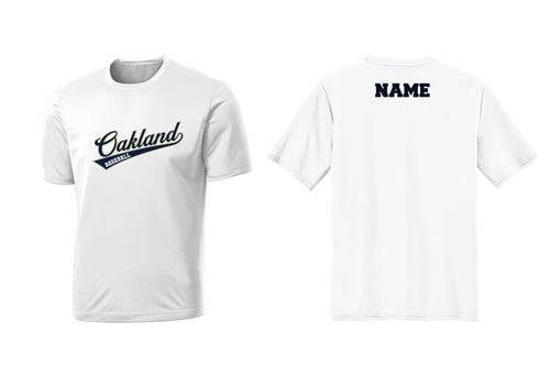 Oakland Braves Dryfit Performance Tee - White - 5KounT