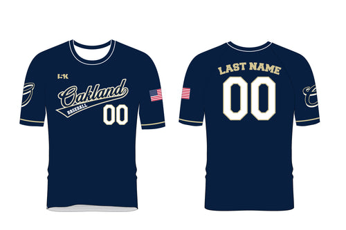 Oakland Braves Sublimated Jersey - Navy - 5KounT