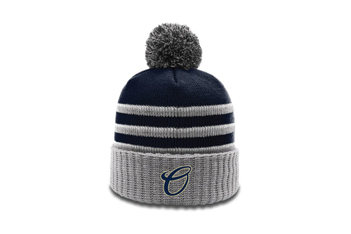 Oakland Braves Pom Beanie - Navy - 5KounT