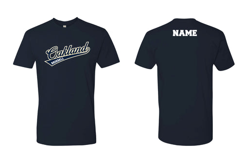 Oakland Braves Cotton Crew Tee - Navy - 5KounT