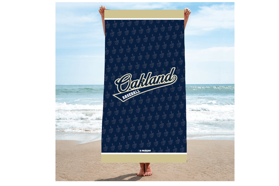 Oakland Braves Sublimated Beach Towel - 5KounT