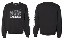 Bristol Eastern HS Lax Russell Athletic Cotton Crewneck Sweatshirt - Black/Royal - 5KounT2018