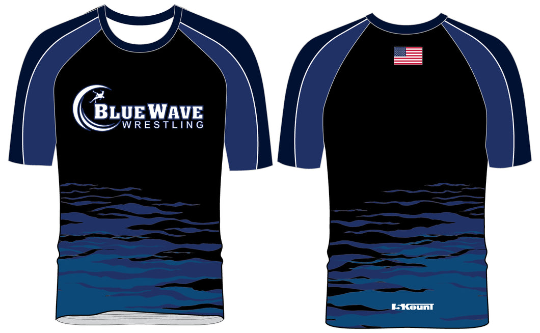 Blue Wave Wrestling Sublimated Fight Shirt - 5KounT