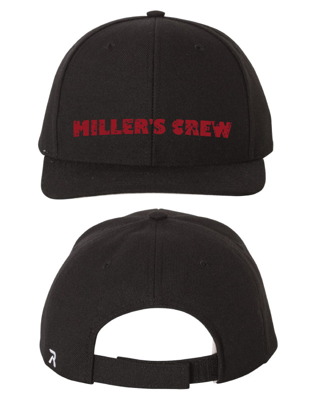 Miller's Crew Adjustable Baseball Cap - Black - 5KounT