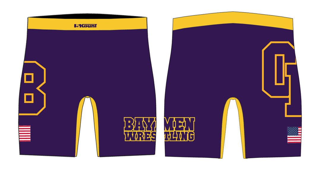 Baymen Wrestling Sublimated Compression Shorts - 5KounT