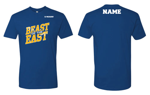 Beast of the East Wrestling Cotton Crew Tee - Royal - 5KounT2018