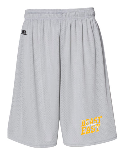 Beast of the East Wrestling Russell Athletic  Tech Shorts - Silver - 5KounT2018