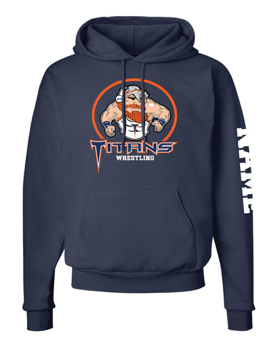 Berea-Midpark HS Wrestling Cotton Hoodie - Navy - 5KounT