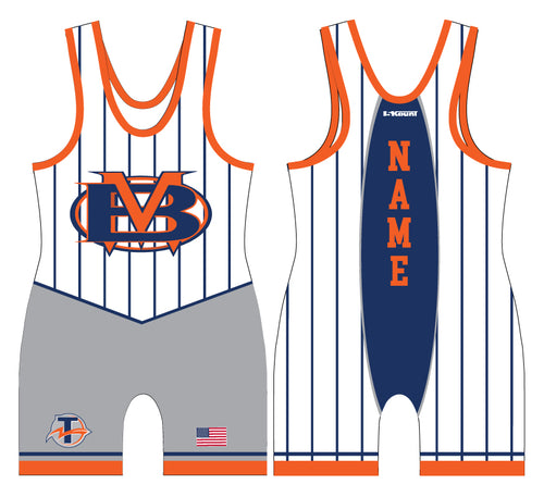 Berea-Midpark HS Wrestling Sublimated Singlet - White - 5KounT