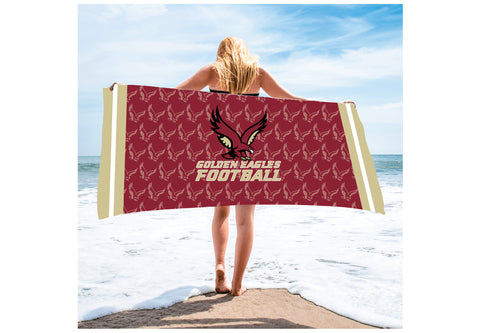 Berkeley Eagles Football Sublimated Beach Towel