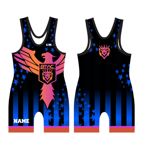 Bitetto USA Sublimated Men's Singlet - NEON DESIGN 3 - 5KounT