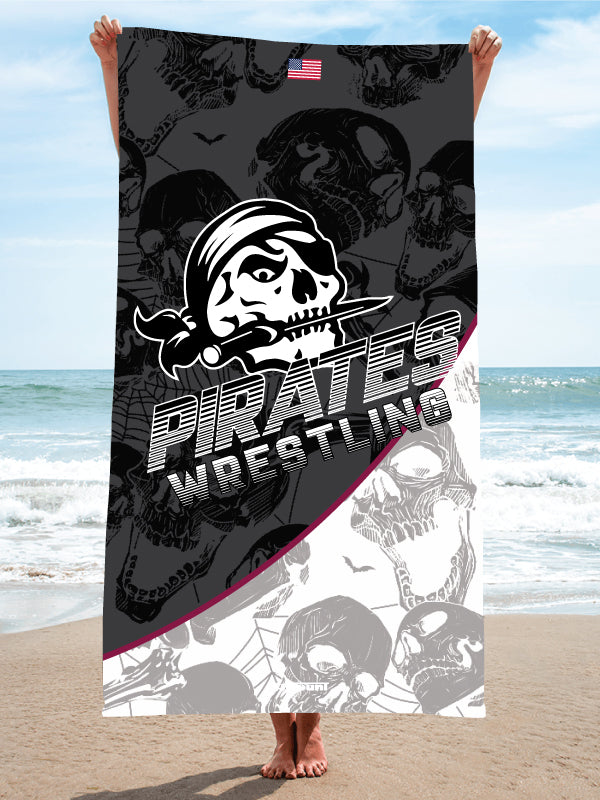 Pirates Wrestling Sublimated Beach Towel - 5KounT2018