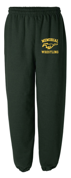 Brick Memorial Cotton Sweatpants - Green - 5KounT