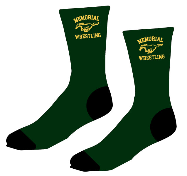 Brick Memorial Sublimated Socks - Green - 5KounT