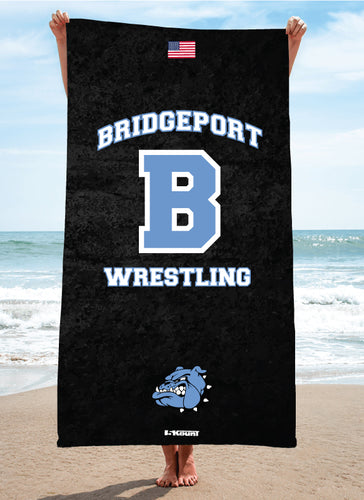 Bridgeport Wrestling Sublimated Beach Towel - 5KounT2018