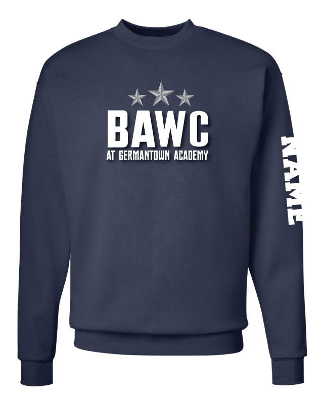 Broad Axe Wrestling Club Crewneck Sweatshirt - Navy - 5KounT