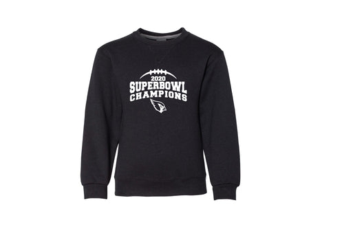 Superbowl Champs Russell Athletic Cotton Crewneck Sweatshirt Youth - Black - 5KounT2018
