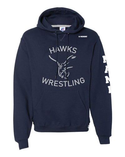 CMS Hawks Wrestling Russell Athletic Cotton Hoodie - Navy - 5KounT2018