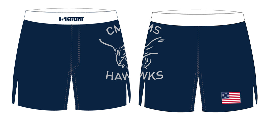 CMS Hawks Wrestling Sublimated Board Shorts - 5KounT