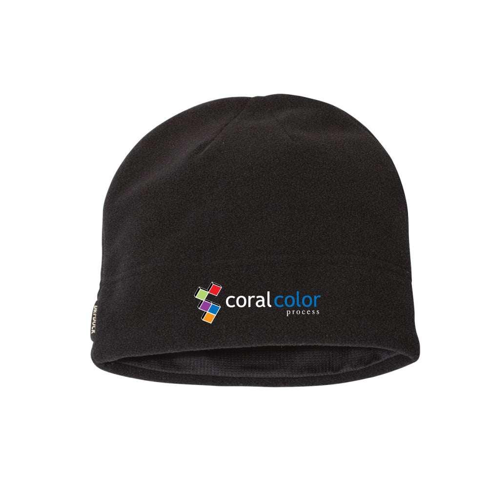 Coral Color Process Performance Fleece Beanie - Black - 5KounT2018