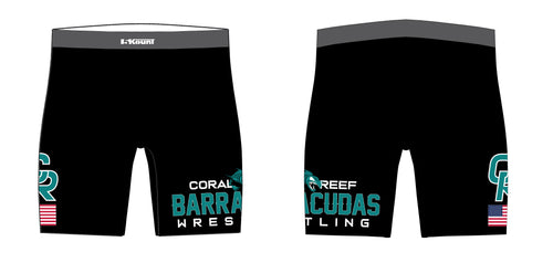 Coral Reef Wrestling Sublimated Compression Shorts - 5KounT2018
