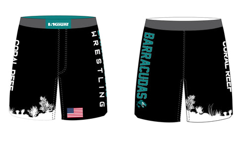 Coral Reef Wrestling Sublimated Fight Shorts - 5KounT2018