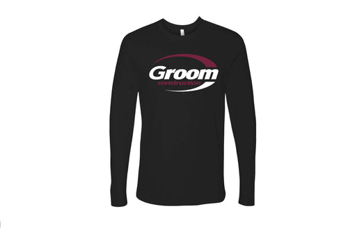 Groom Construction Cotton Long Sleeve - Black - 5KounT