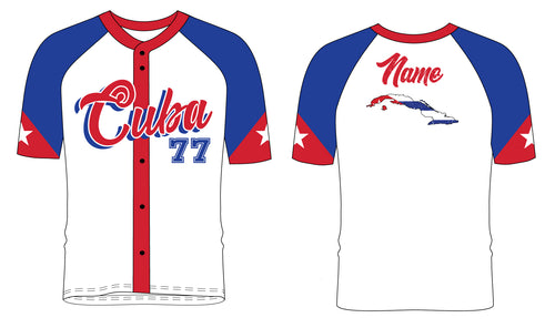 Cuba Baseball Sublimated Fan Jersey - 5KounT2018