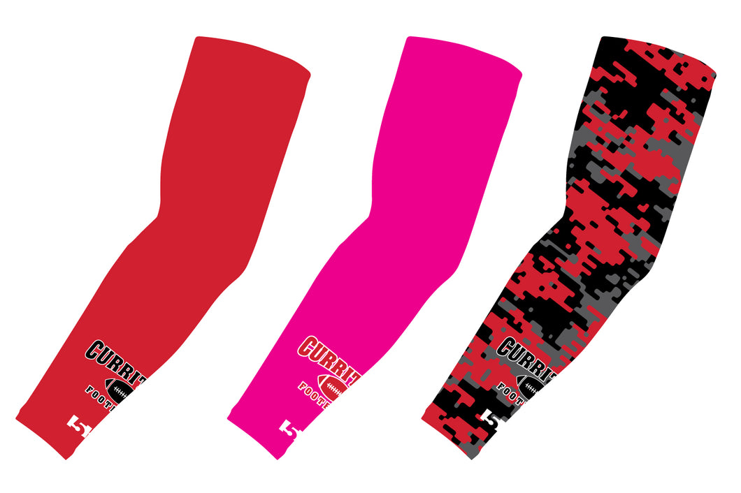 Currituck Football Sublimated Compression Sleeves - Red/Pink/Camo - 5KounT