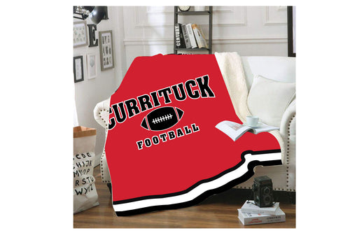 Currituck Football Sublimated Blanket Design - 5KounT