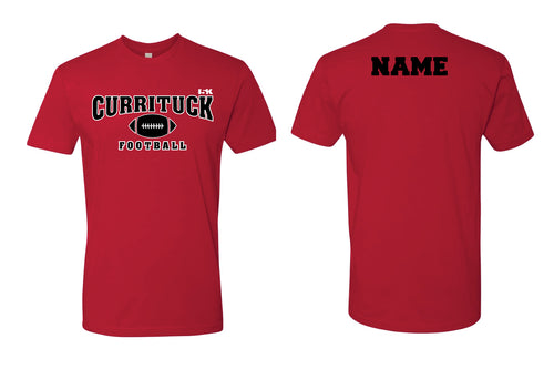 Currituck Football Cotton Crew Tee - Red - 5KounT