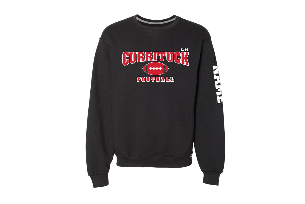 Currituck Football Russell Athletic Cotton Crewneck Sweatshirt - Black - 5KounT