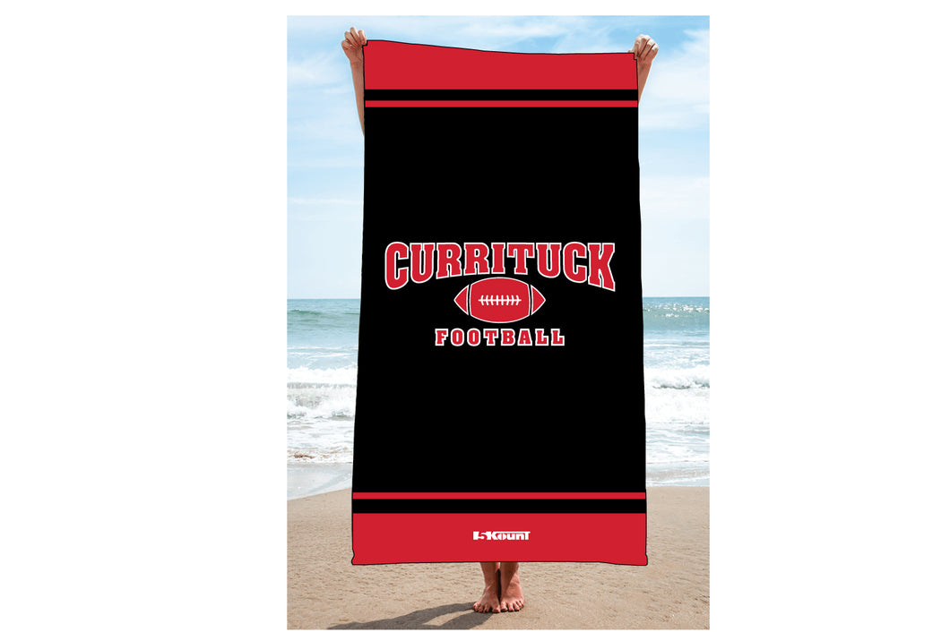 Currituck Football Sublimated Beach Towel - 5KounT