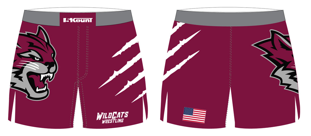 Wildcats Wrestling Sublimated Board Shorts - 5KounT