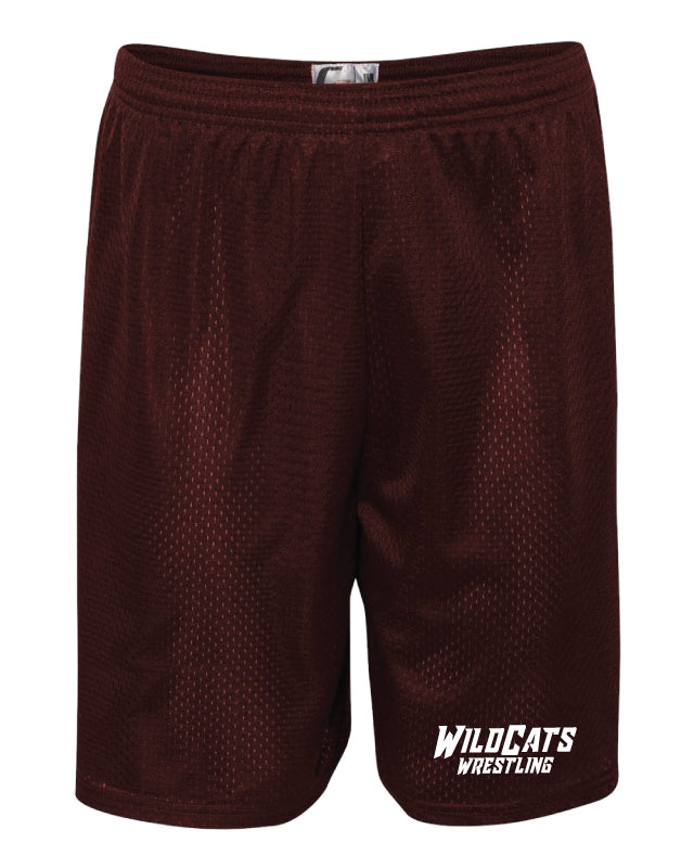Wildcats Wrestling Tech Shorts - Maroon - 5KounT