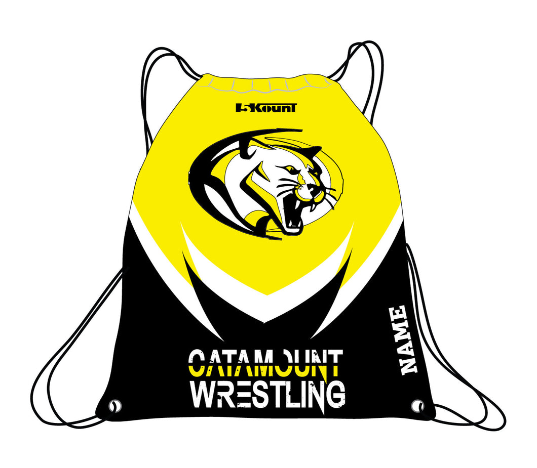 Catamount Wrestling Sublimated Drawstring Bag - 5KounT