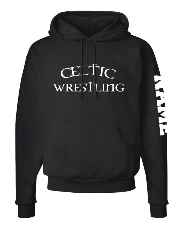 Celtic Wrestling Cotton Hoodie - Black - 5KounT