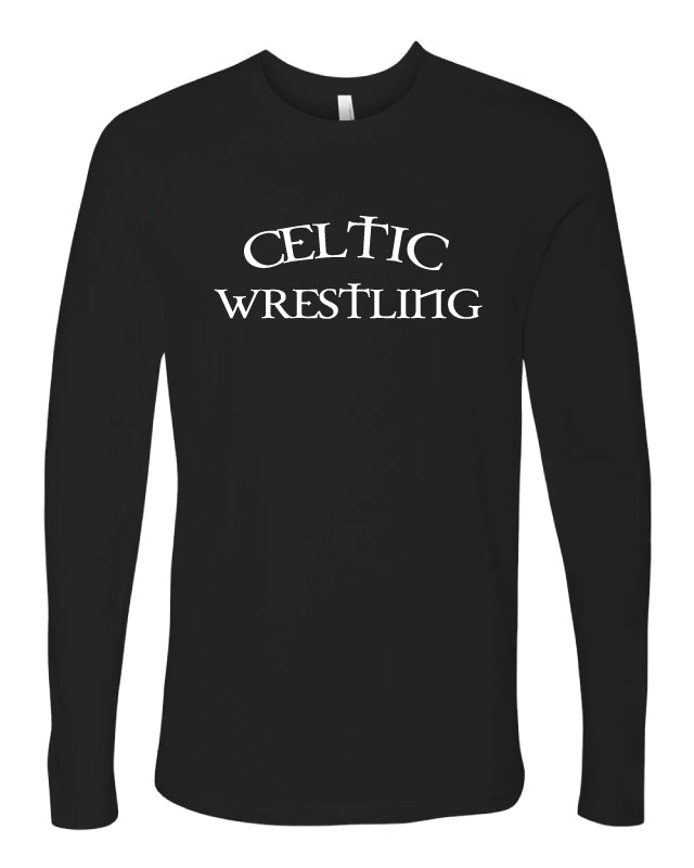 Celtic Wrestling Long Sleeve Cotton Crew - Black - 5KounT