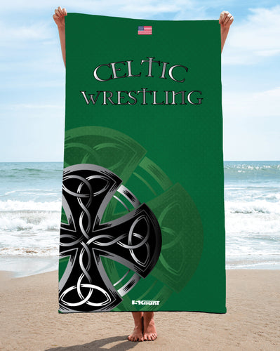 Celtic Wrestling Sublimated Beach Towel - 5KounT2018