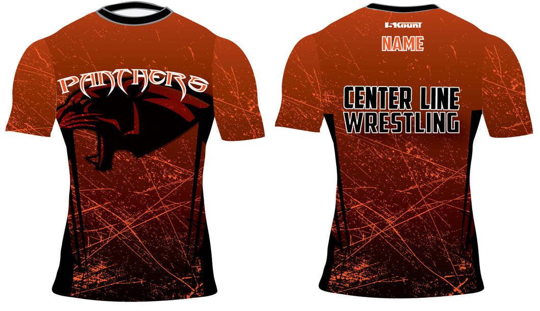 Centerline Panthers Wrestling Sublimated Compression Shirt - 5KounT