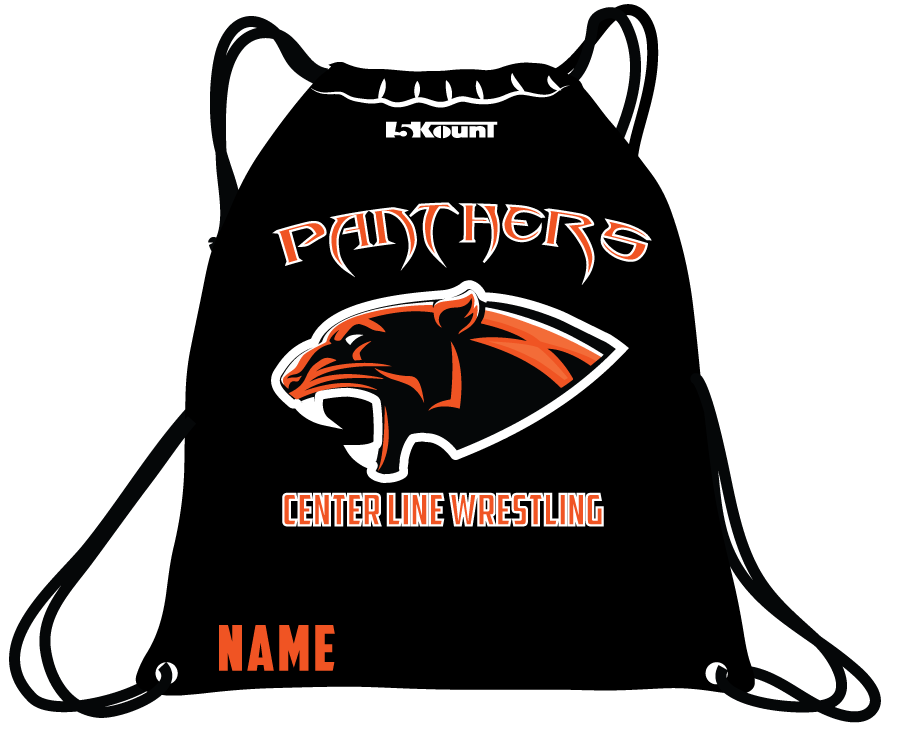 Centerline Panthers Wrestling Sublimated Drawstring Bag - 5KounT