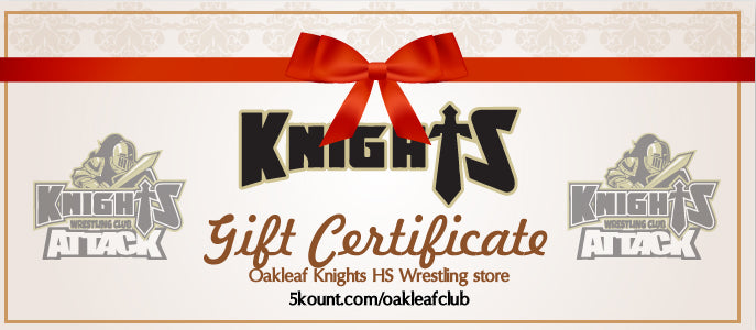 Oakleaf Knights Club Gift Certificate - 5KounT