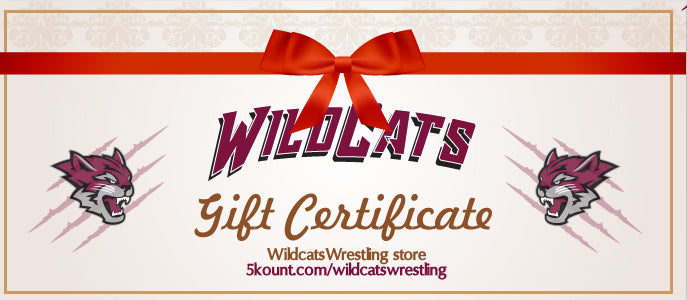 Wildcats Wrestling Gift Certificate - 5KounT