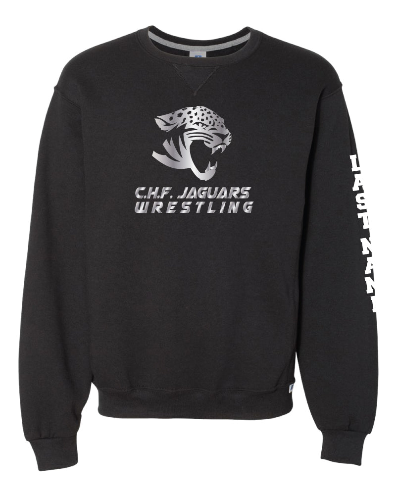 C.H.F. Jaguars Russell Athletic Cotton Crewneck Sweatshirt - Black - 5KounT2018