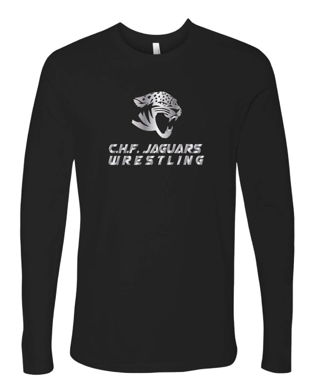 C.H.F. Jaguars Wrestling Long Sleeve Cotton Crew - Black - 5KounT