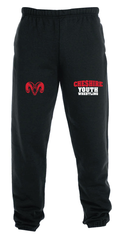Cheshire Youth Cotton Sweatpants - Black - 5KounT