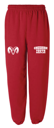 Cheshire Youth Cotton Sweatpants - Red - 5KounT